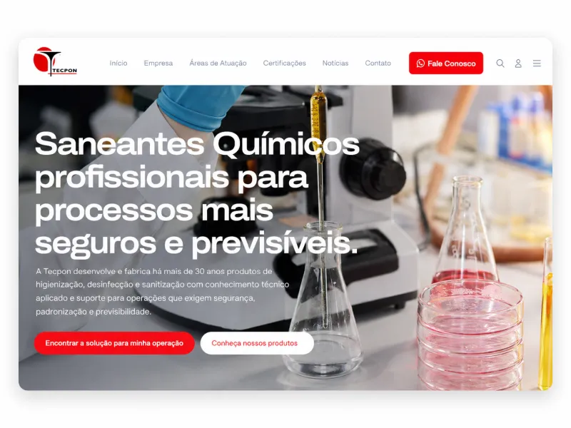 Site Tecpon — projeto Dumont Web